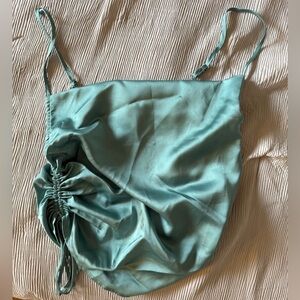 NWT Teal Ruched Women's Tank Top